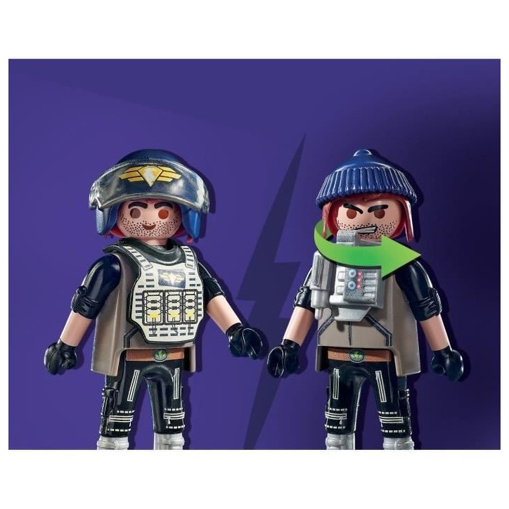 PLAYMOBIL 71147 Quad transformable de bandit, Les policiers Unité d'élite, City Action, Des 5 ans PLAYMOBIL 71147 Quad transformable de bandit, Les policiers Unité d'élite, City Action, Des 5 ans