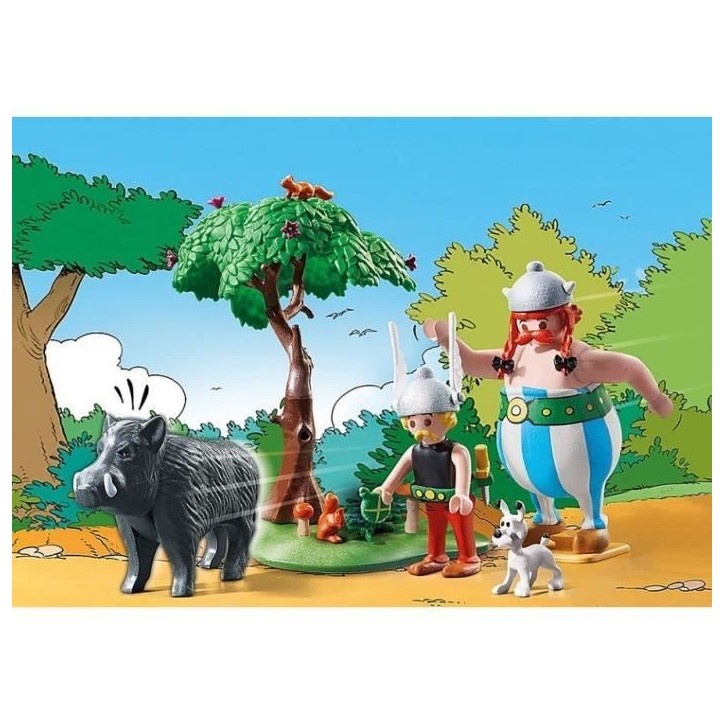 PLAYMOBIL 71160 Astérix La chasse au sanglier, avec Astérix, Obélix et Idéfix, 52 pieces, Des 5 ans PLAYMOBIL 71160 Astérix La chasse au sanglier, avec Astérix, Obélix et Idéfix, 52 pieces, Des 5 ans