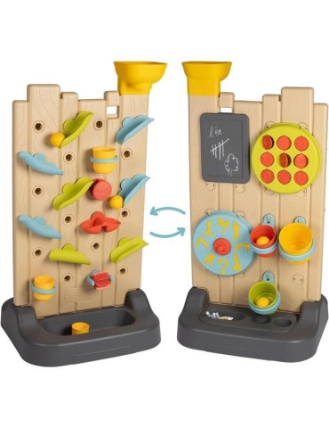 Smoby - Mur d'activités enfant - Circuit de balles + circuit d'eau - 6 jeux différents - Dés 2ans
