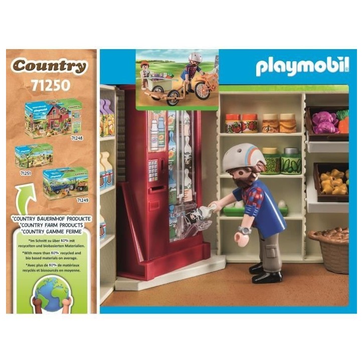 PLAYMOBIL 71250 Boutique de la ferme, Country La Ferme, 83 pieces, Des 4 ans PLAYMOBIL 71250 Boutique de la ferme, Country La Ferme, 83 pieces, Des 4 ans