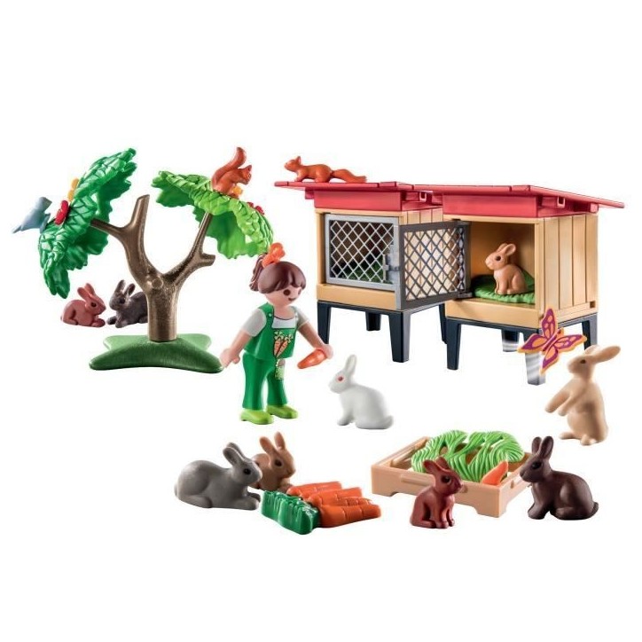 PLAYMOBIL 71252 Enfant avec enclos et lapins, Country La Ferme, Animaux de la ferme, Des 4 ans PLAYMOBIL 71252 Enfant avec enclos et lapins, Country La Ferme, Animaux de la ferme, Des 4 ans