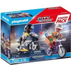 PLAYMOBIL 71255 Starter Pack Agent et voleur, City Action, Les policie
