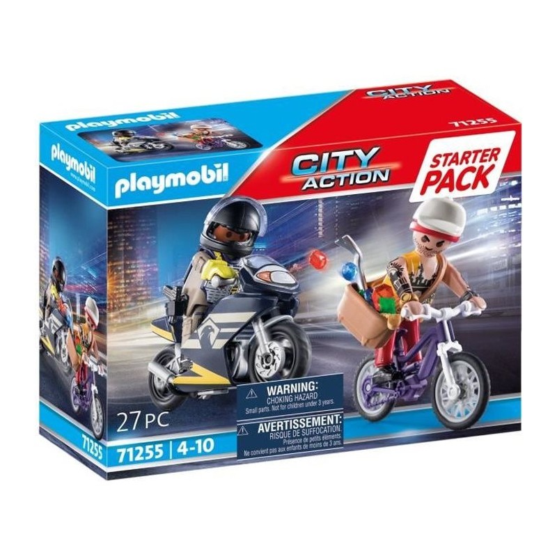 PLAYMOBIL 71255 Starter Pack Agent et voleur, City Action, Les policie PLAYMOBIL 71255 Starter Pack Agent et voleur, City Action, Les policie