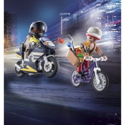 PLAYMOBIL 71255 Starter Pack Agent et voleur, City Action, Les policie