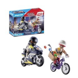 PLAYMOBIL 71255 Starter Pack Agent et voleur, City Action, Les policie