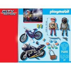 PLAYMOBIL 71255 Starter Pack Agent et voleur, City Action, Les policie