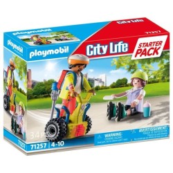 PLAYMOBIL 71257 Secouriste avec gyropode, City Action, Les Secouristes