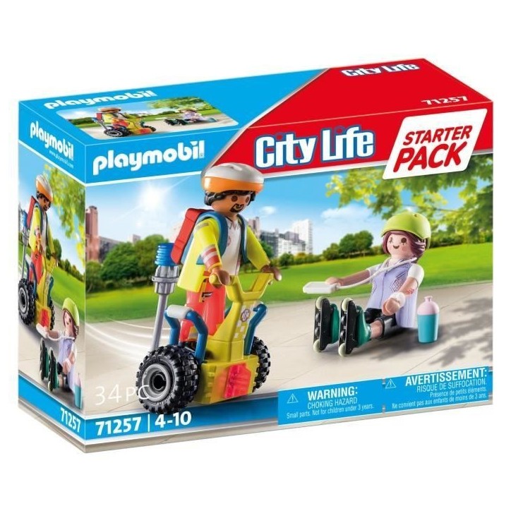 PLAYMOBIL 71257 Secouriste avec gyropode, City Action, Les Secouristes, Starter Pack, Des 4 ans PLAYMOBIL 71257 Secouriste avec gyropode, City Action, Les Secouristes, Starter Pack, Des 4 ans