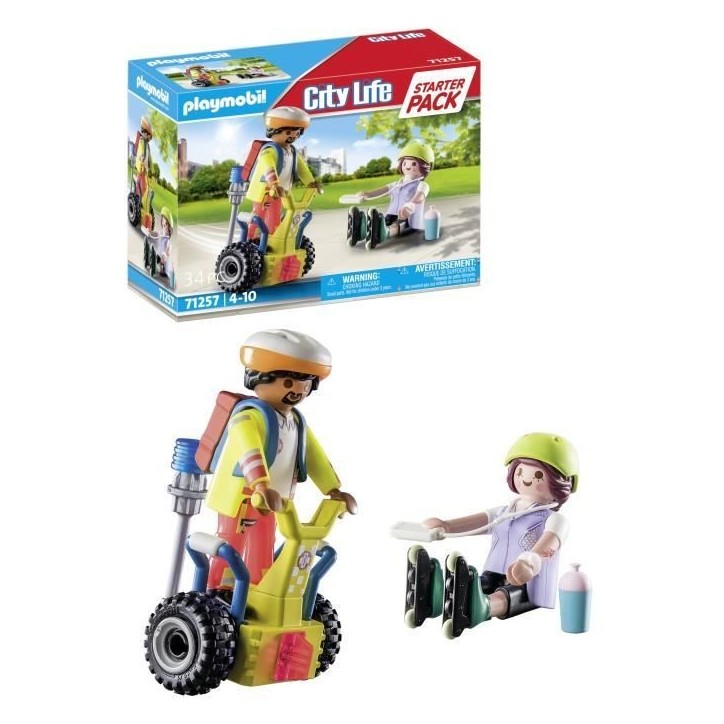 PLAYMOBIL 71257 Secouriste avec gyropode, City Action, Les Secouristes, Starter Pack, Des 4 ans PLAYMOBIL 71257 Secouriste avec gyropode, City Action, Les Secouristes, Starter Pack, Des 4 ans