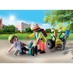 PLAYMOBIL 71257 Secouriste avec gyropode, City Action, Les Secouristes