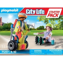 PLAYMOBIL 71257 Secouriste avec gyropode, City Action, Les Secouristes