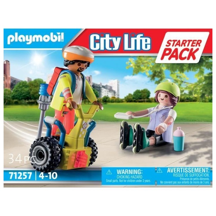 PLAYMOBIL 71257 Secouriste avec gyropode, City Action, Les Secouristes, Starter Pack, Des 4 ans PLAYMOBIL 71257 Secouriste avec gyropode, City Action, Les Secouristes, Starter Pack, Des 4 ans