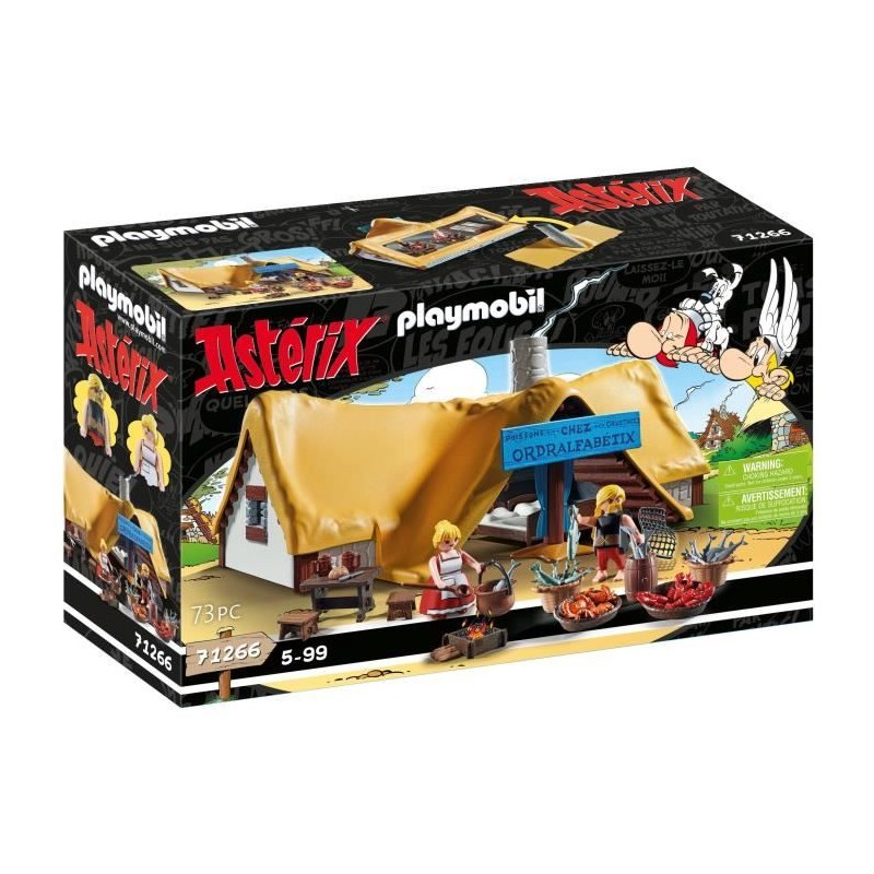 PLAYMOBIL 71266 Astérix Hutte d'Ordralfabetix, village d'Astérix, Jo PLAYMOBIL 71266 Astérix Hutte d'Ordralfabetix, village d'Astérix, Jo