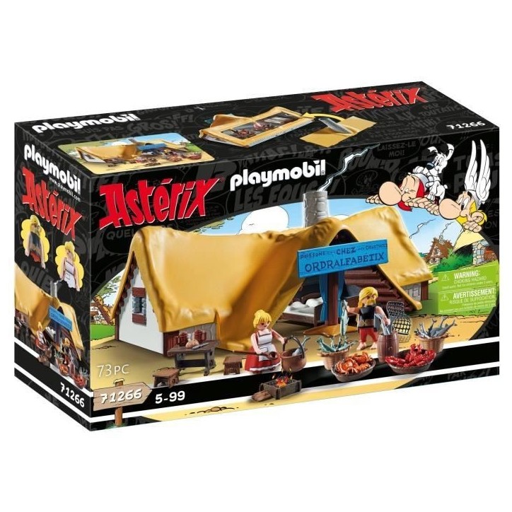 PLAYMOBIL 71266 Astérix Hutte d'Ordralfabetix, village d'Astérix, Jouet de collection, Des 5 ans PLAYMOBIL 71266 Astérix Hutte d'Ordralfabetix, village d'Astérix, Jouet de collection, Des 5 ans