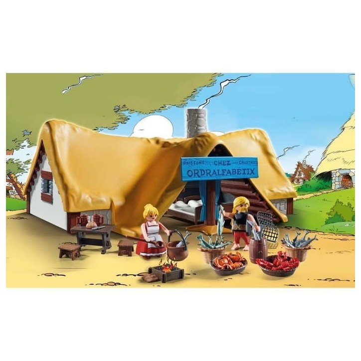 PLAYMOBIL 71266 Astérix Hutte d'Ordralfabetix, village d'Astérix, Jouet de collection, Des 5 ans PLAYMOBIL 71266 Astérix Hutte d'Ordralfabetix, village d'Astérix, Jouet de collection, Des 5 ans