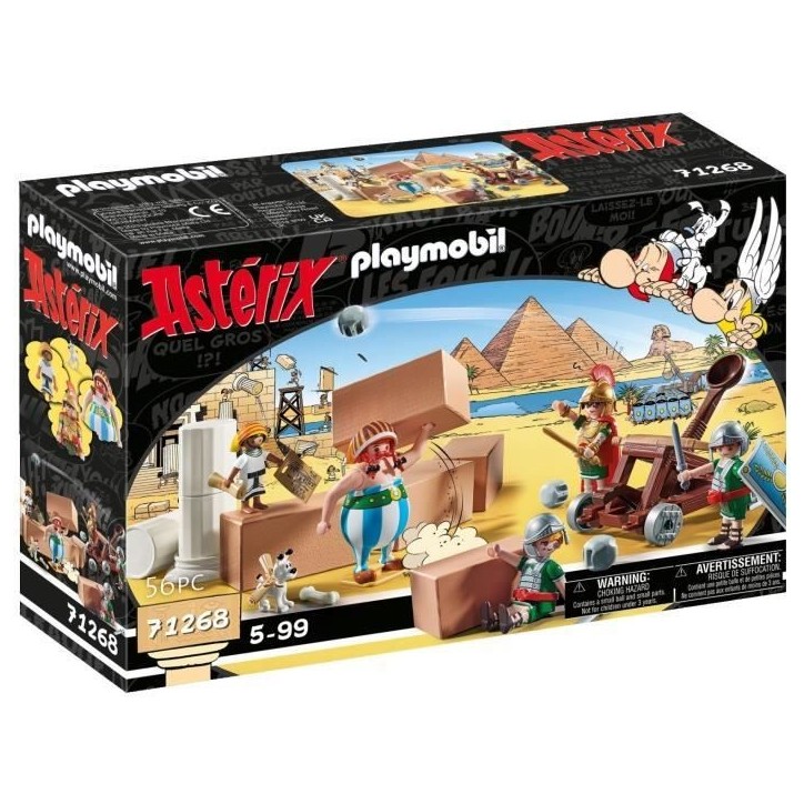 PLAYMOBIL 71268 Numerobis et la bataille du Palais, Siege des Romains, 56 pieces, Astérix PLAYMOBIL 71268 Numerobis et la bataille du Palais, Siege des Romains, 56 pieces, Astérix