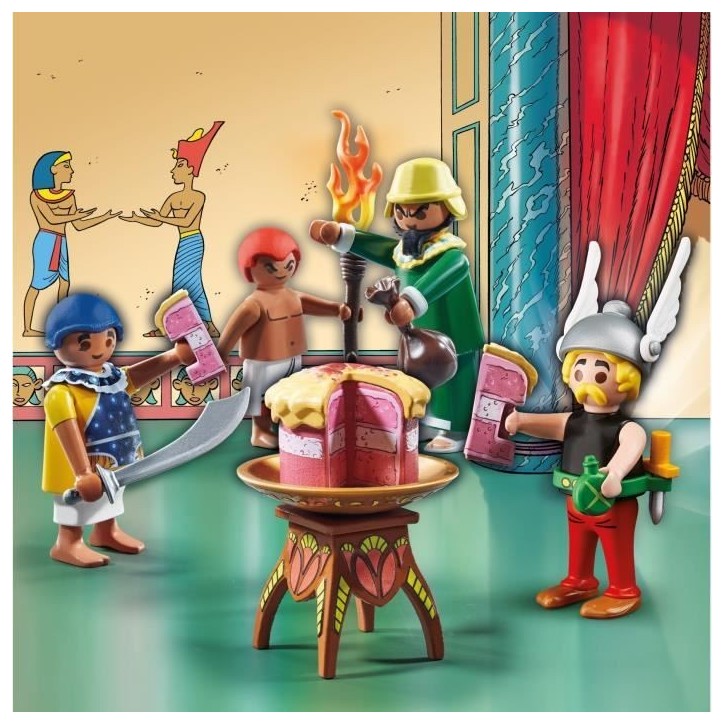 PLAYMOBIL 71269 Astérix, Amonbofis et le gâteau empoisonné, 24 pieces, Des 5 ans