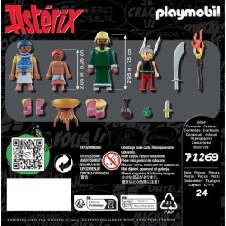 PLAYMOBIL 71269 Astérix, Amonbofis et le gâteau empoisonné, 24 piec