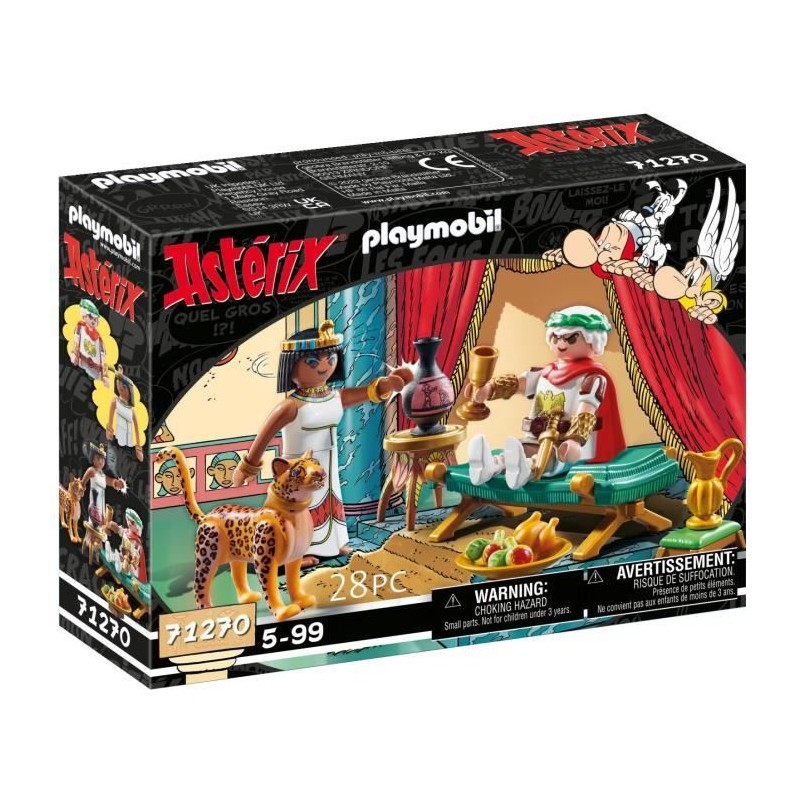 PLAYMOBIL 71270 César et Cléopâtre, Astérix, Personnages, Des 5 an PLAYMOBIL 71270 César et Cléopâtre, Astérix, Personnages, Des 5 an