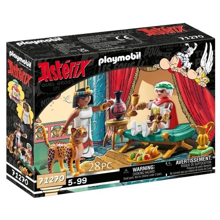 PLAYMOBIL 71270 César et Cléopâtre, Astérix, Personnages, Des 5 ans