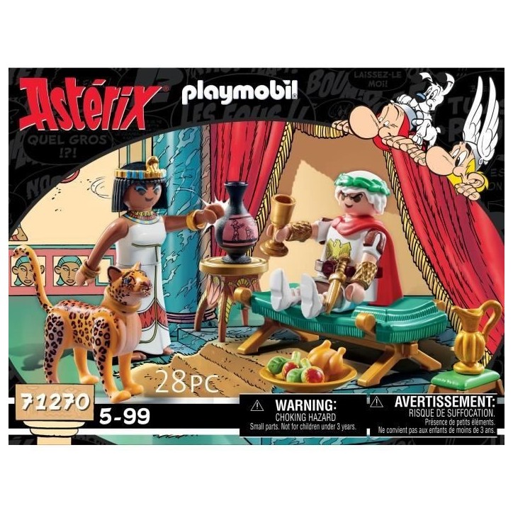 PLAYMOBIL 71270 César et Cléopâtre, Astérix, Personnages, Des 5 ans