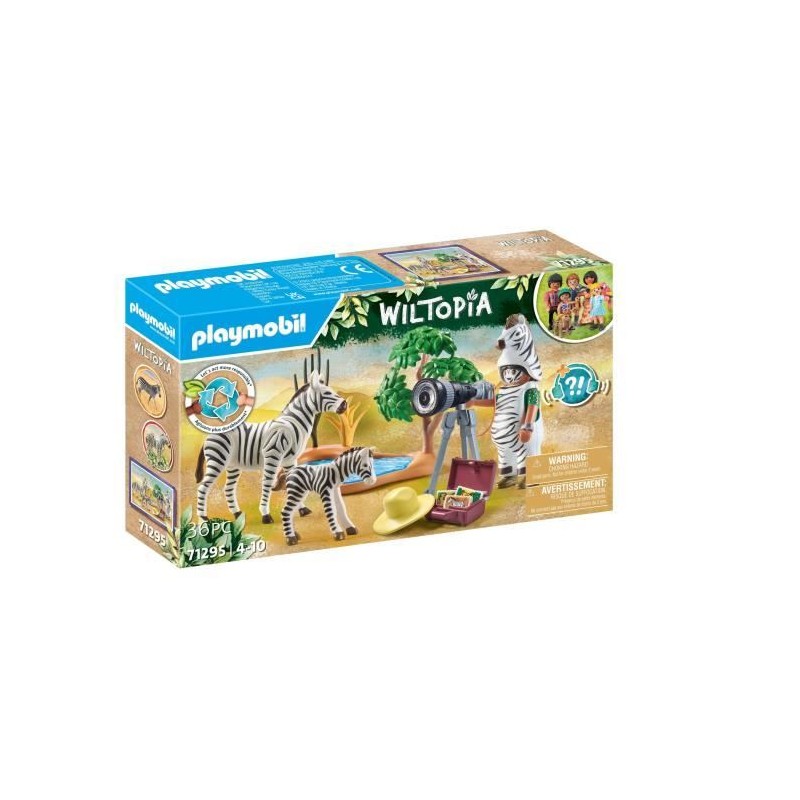 PLAYMOBIL 71295 Photographe avec déguisement et zebres, Wiltopia, 36 PLAYMOBIL 71295 Photographe avec déguisement et zebres, Wiltopia, 36