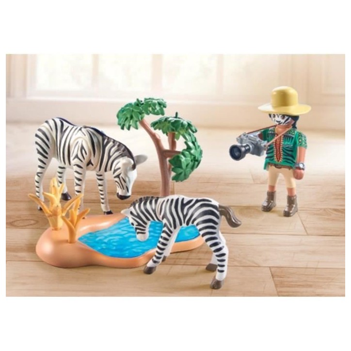 PLAYMOBIL 71295 Photographe avec déguisement et zebres, Wiltopia, 36 pieces, des 4 ans
