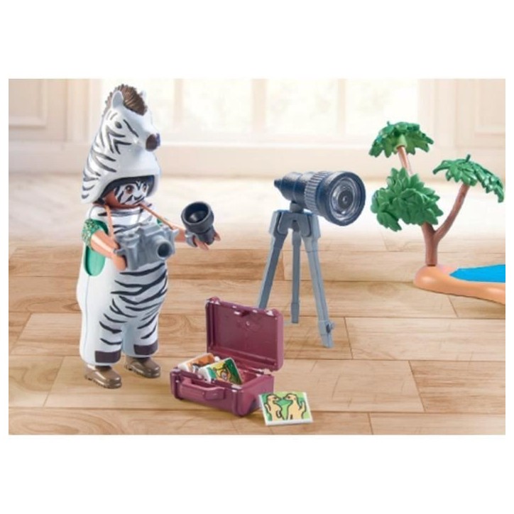 PLAYMOBIL 71295 Photographe avec déguisement et zebres, Wiltopia, 36 pieces, des 4 ans
