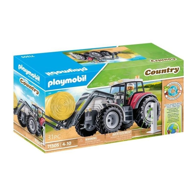 PLAYMOBIL 71305 Grand tracteur électrique, Country La vie a la ferme, PLAYMOBIL 71305 Grand tracteur électrique, Country La vie a la ferme,