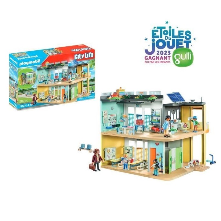 PLAYMOBIL 71327 Ecole aménagée, City Life, L'école, 282 pieces, Mixte, Pour enfant des 4 ans PLAYMOBIL 71327 Ecole aménagée, City Life, L'école, 282 pieces, Mixte, Pour enfant des 4 ans