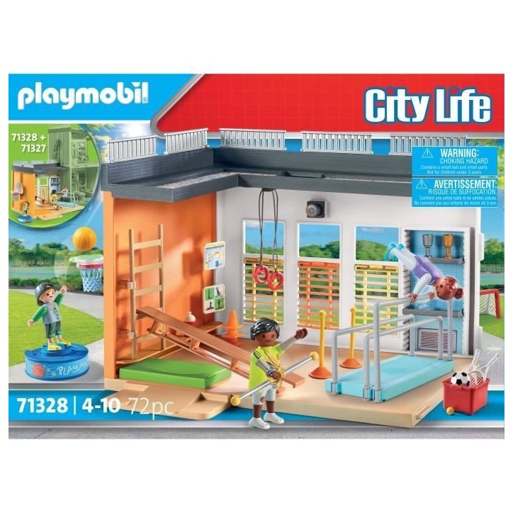 PLAYMOBIL 71328 Salle de sport- City Life - L'école - Aimer apprendre Univers scolaire