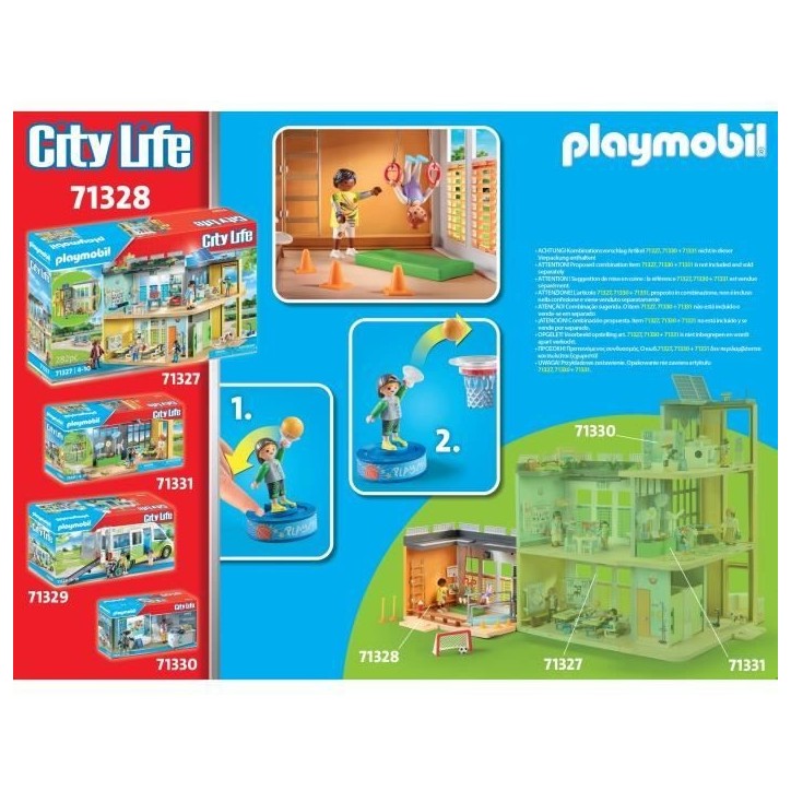 PLAYMOBIL 71328 Salle de sport- City Life - L'école - Aimer apprendre Univers scolaire