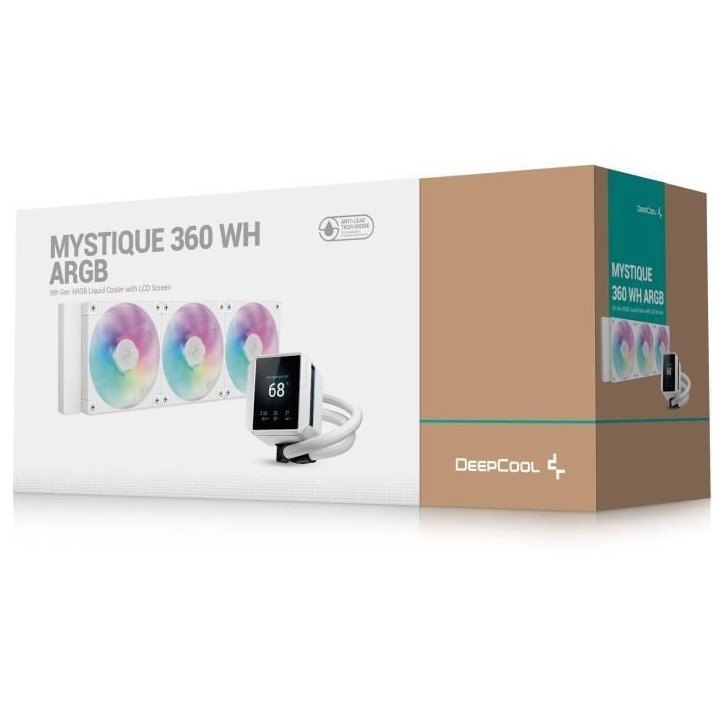 Refroidissement PC - DEEPCOOL - MYSTIQUE 360 WH ARGB - 12 cm - Kit Processeur Complet - RGB Refroidissement PC - DEEPCOOL - MYSTIQUE 360 WH ARGB - 12 cm - Kit Processeur Complet - RGB