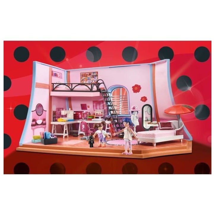 PLAYMOBIL 71334 Miraculous Chambre de Marinette, Miraculous lady bug, 73 pieces, Des 4 ans PLAYMOBIL 71334 Miraculous Chambre de Marinette, Miraculous lady bug, 73 pieces, Des 4 ans