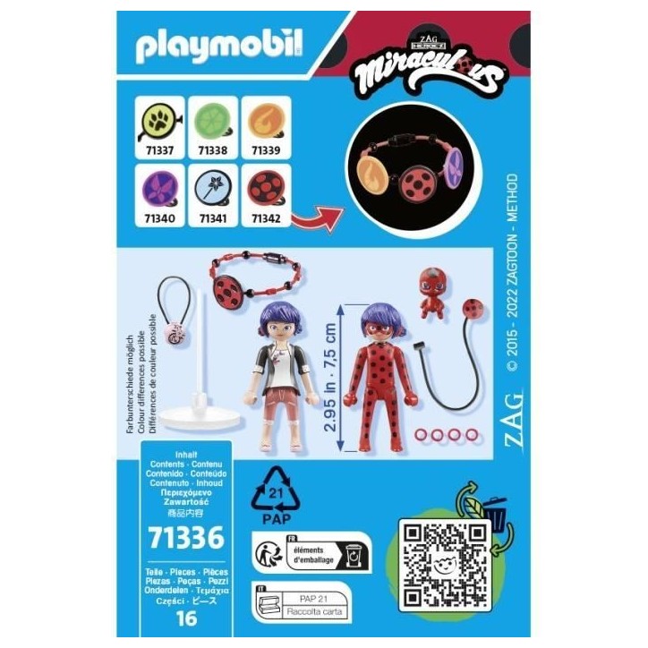 PLAYMOBIL 71336 Miraculous : Marinette & Ladybug PLAYMOBIL 71336 Miraculous : Marinette & Ladybug