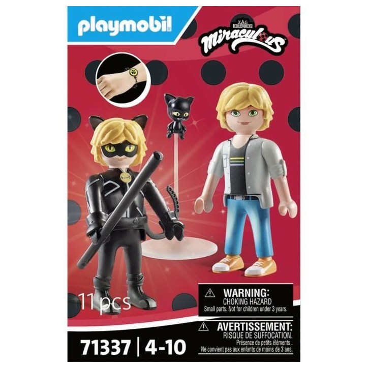 PLAYMOBIL 71337 Miraculous : Adrien & Chat Noir PLAYMOBIL 71337 Miraculous : Adrien & Chat Noir