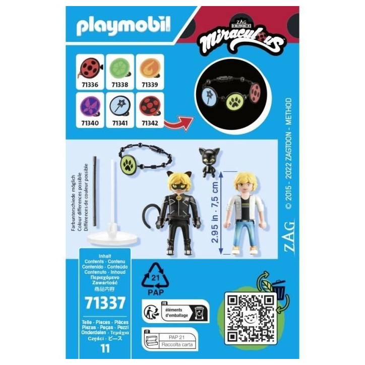 PLAYMOBIL 71337 Miraculous : Adrien & Chat Noir PLAYMOBIL 71337 Miraculous : Adrien & Chat Noir