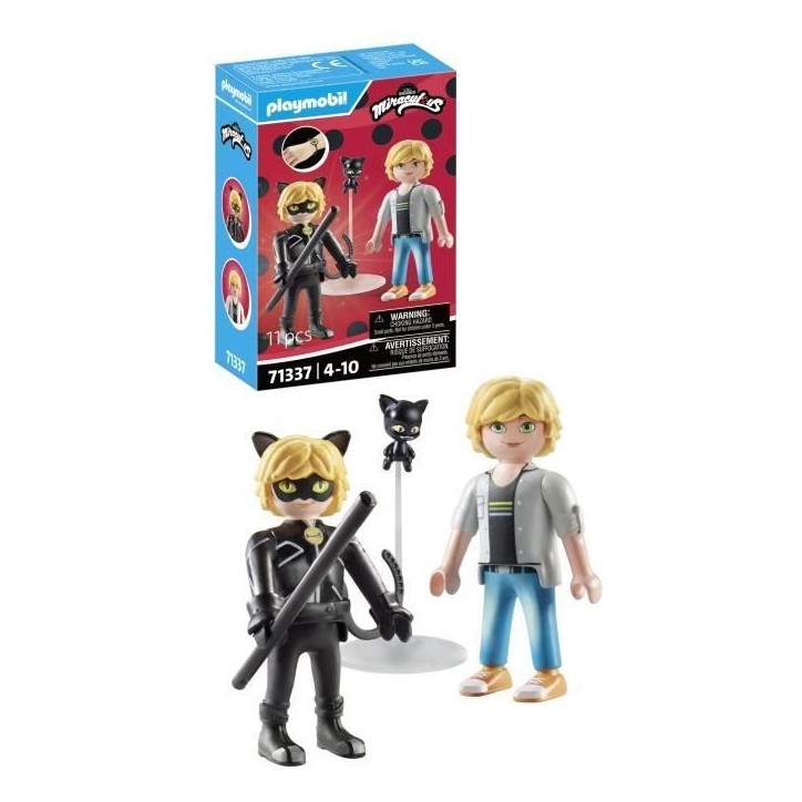 PLAYMOBIL 71337 Miraculous : Adrien & Chat Noir PLAYMOBIL 71337 Miraculous : Adrien & Chat Noir