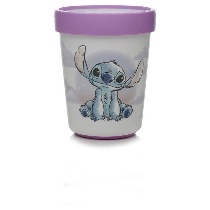 COFFRET REPAS 3 PIeCES GOBELET + BOL + ASSIETTE ANTIDÉRAPANTS LILO et STITCH