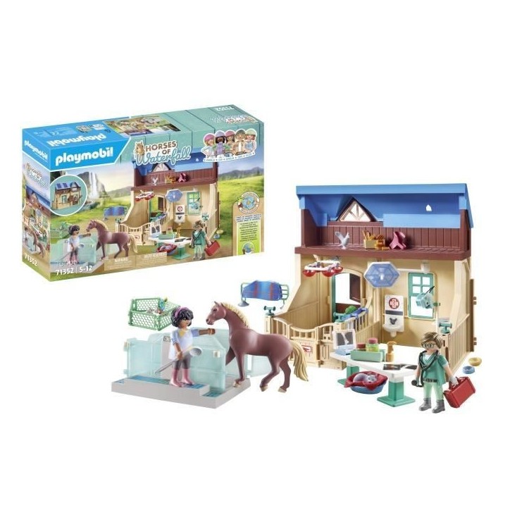 PLAYMOBIL 71352 - Vétérinaire et centre de thérapie - Horses of Waterfall - Pour enfants des 5 ans PLAYMOBIL 71352 - Vétérinaire et centre de thérapie - Horses of Waterfall - Pour enfants des 5 ans