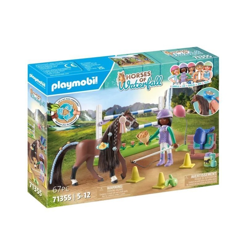 PLAYMOBIL 71355 Zoe & Blaze avec parcours d'obstacles, Horses of Water PLAYMOBIL 71355 Zoe & Blaze avec parcours d'obstacles, Horses of Water