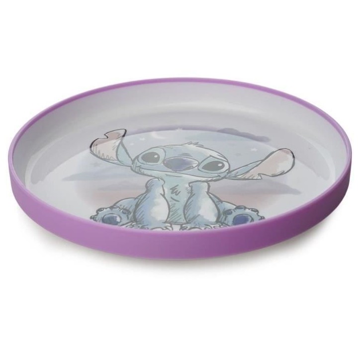 COFFRET REPAS 3 PIeCES GOBELET + BOL + ASSIETTE ANTIDÉRAPANTS LILO et STITCH