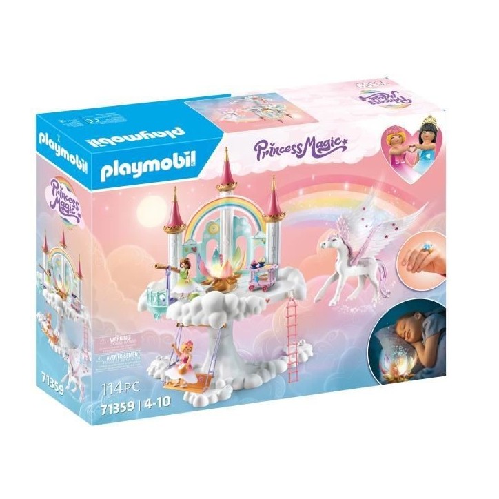 PLAYMOBIL 71359 Tourelle enchantée, Princess Magic, Fleur magique veilleuse, 114 pieces, Des 4 ans PLAYMOBIL 71359 Tourelle enchantée, Princess Magic, Fleur magique veilleuse, 114 pieces, Des 4 ans