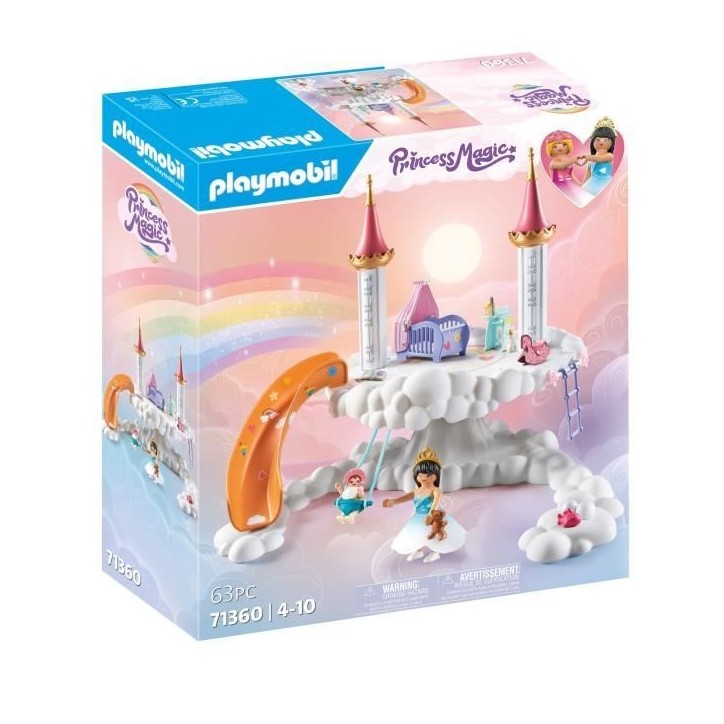 PLAYMOBIL 71360 Nurserie dans les nuages, Princess Magic, 63 pieces, Des 4 ans