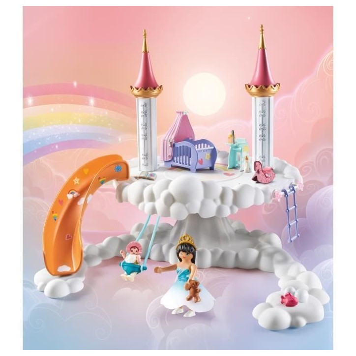 PLAYMOBIL 71360 Nurserie dans les nuages, Princess Magic, 63 pieces, Des 4 ans