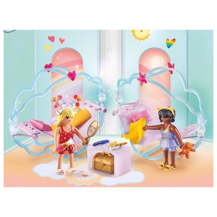 PLAYMOBIL Princess Magic - Chambre de princesses avec 2 lits a bascule - Des 4 ans PLAYMOBIL Princess Magic - Chambre de princesses avec 2 lits a bascule - Des 4 ans
