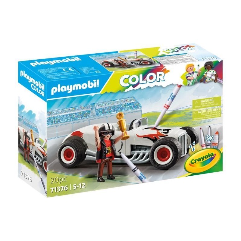 PLAYMOBIL Color 71376 Voiture de course, Crée de nouvelles histoires PLAYMOBIL Color 71376 Voiture de course, Crée de nouvelles histoires