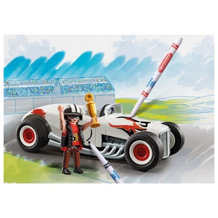 PLAYMOBIL Color 71376 Voiture de course, Crée de nouvelles histoires a tes couleurs, 20 pieces, Des 5 ans PLAYMOBIL Color 71376 Voiture de course, Crée de nouvelles histoires a tes couleurs, 20 pieces, Des 5 ans
