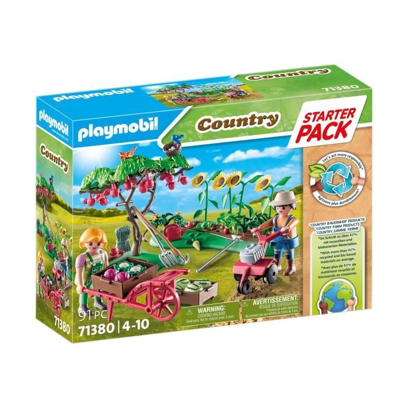 PLAYMOBIL 71380 Starter Pack Jardin potager, Country La vie a la ferme PLAYMOBIL 71380 Starter Pack Jardin potager, Country La vie a la ferme