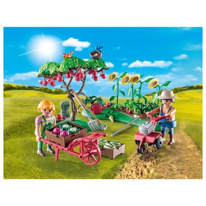 PLAYMOBIL 71380 Starter Pack Jardin potager, Country La vie a la ferme, Avec 2 personnages et accessoires, Des 4 ans PLAYMOBIL 71380 Starter Pack Jardin potager, Country La vie a la ferme, Avec 2 personnages et accessoires, Des 4 ans